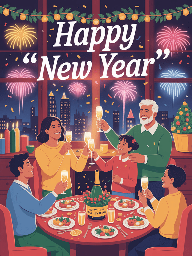 Happy New Year celebration